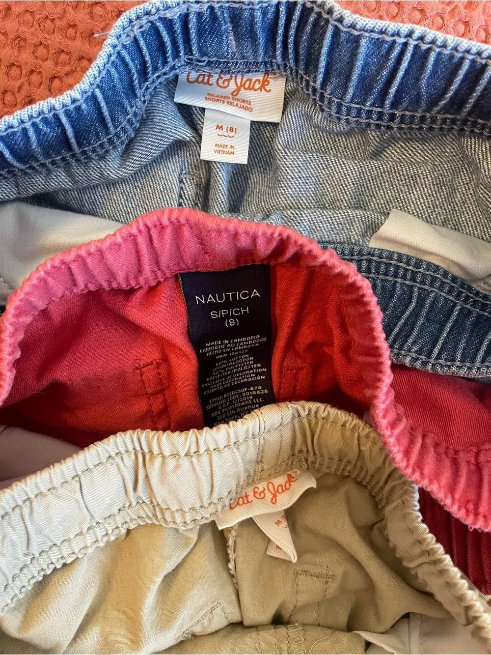 Boys clothes size 8 shorts tshirts bundle